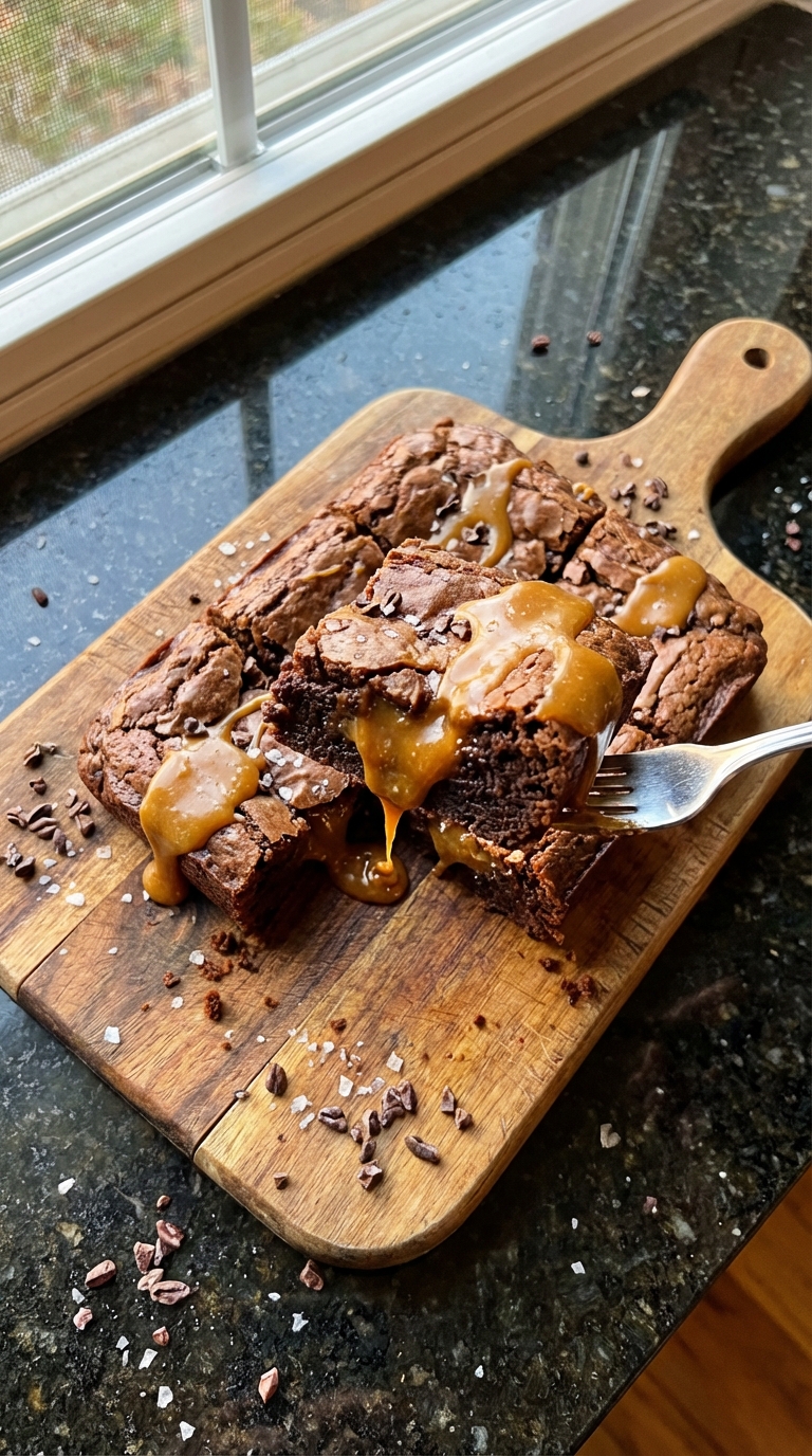 Miso Caramel Brownies