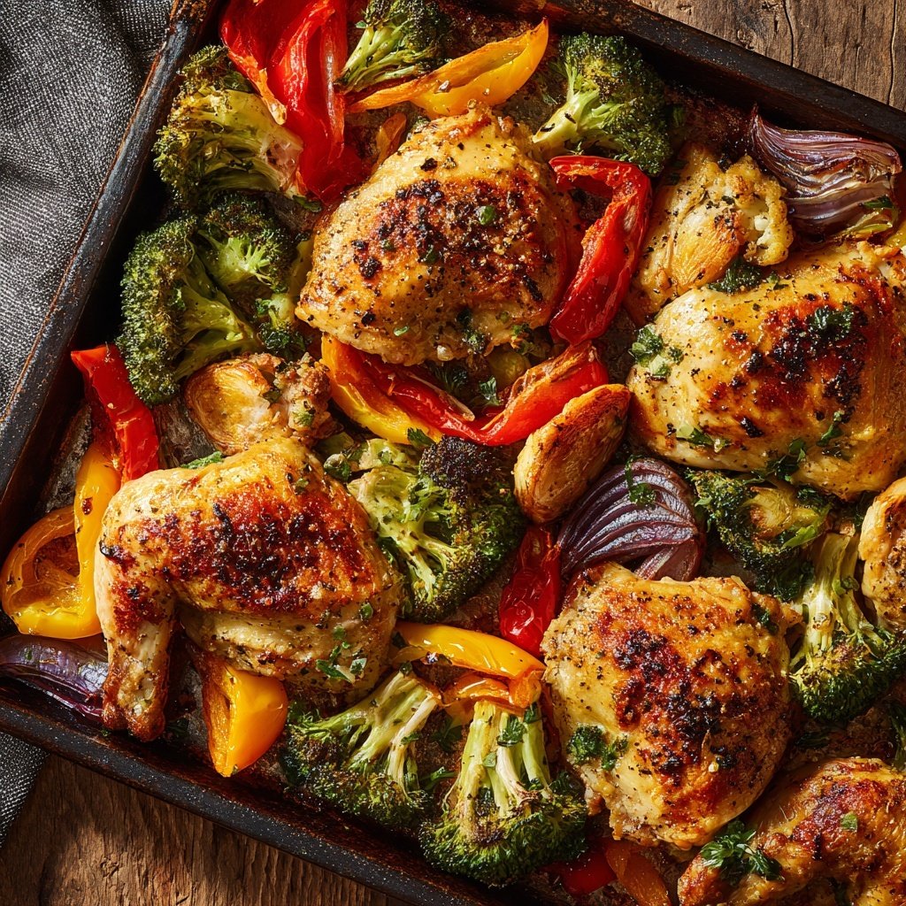 Sheet Pan Chicken Roasted Vegetables