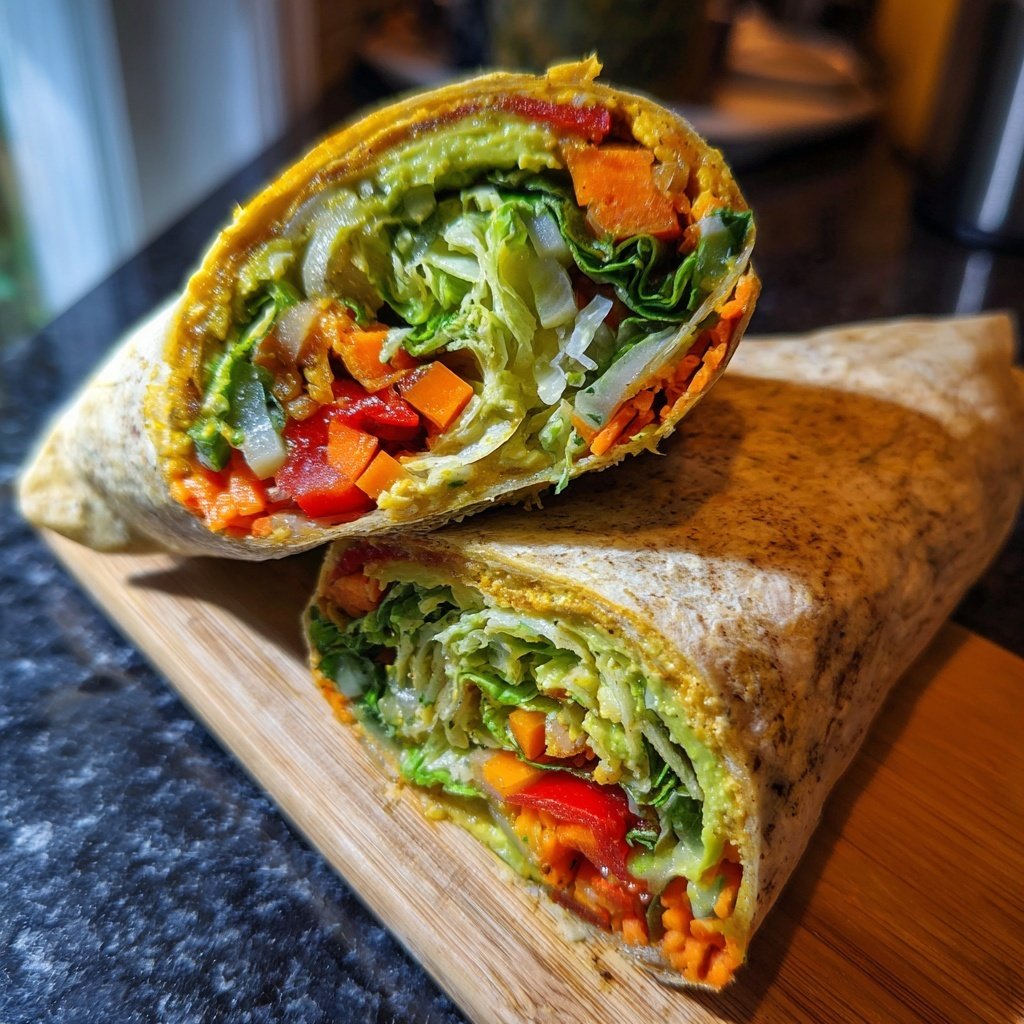 Food Babe Rainbow Veggie Wrap