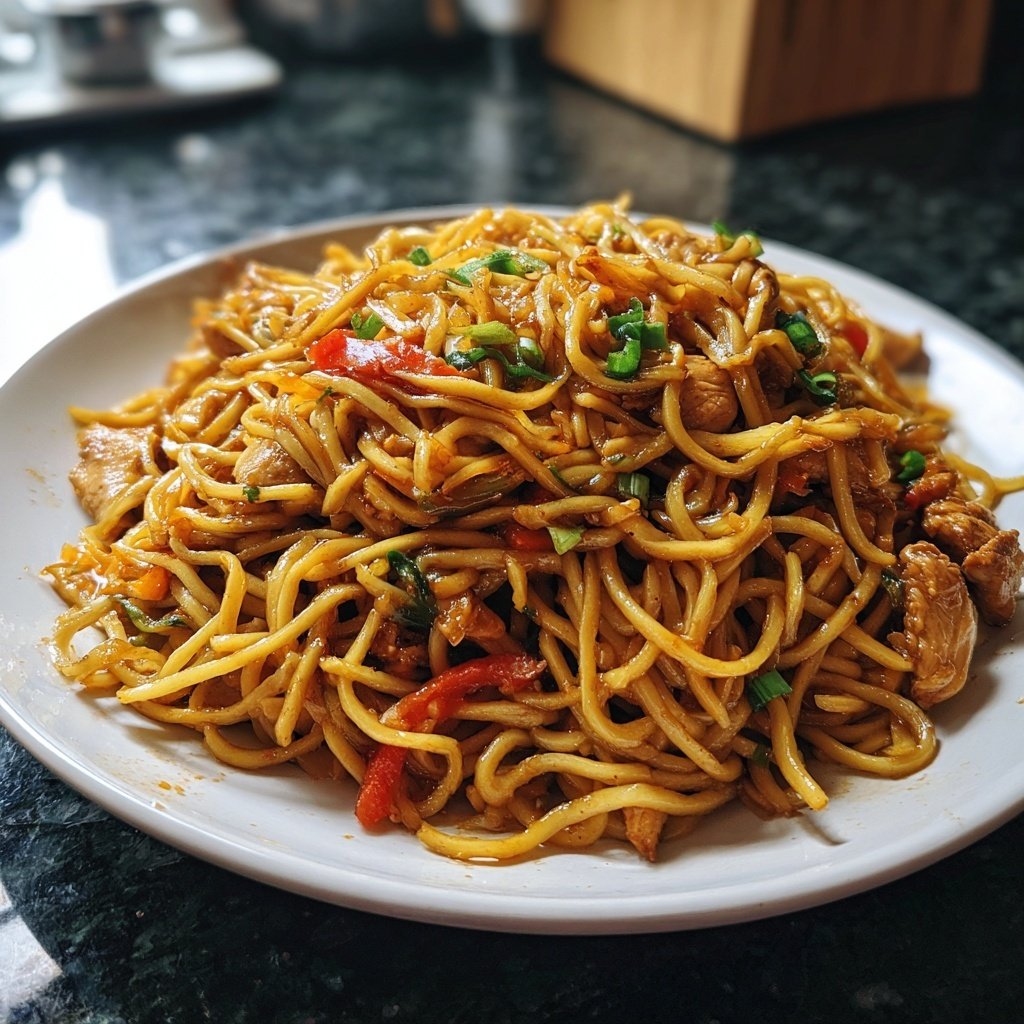 Chicken Teriyaki Stir-Fried Noodles