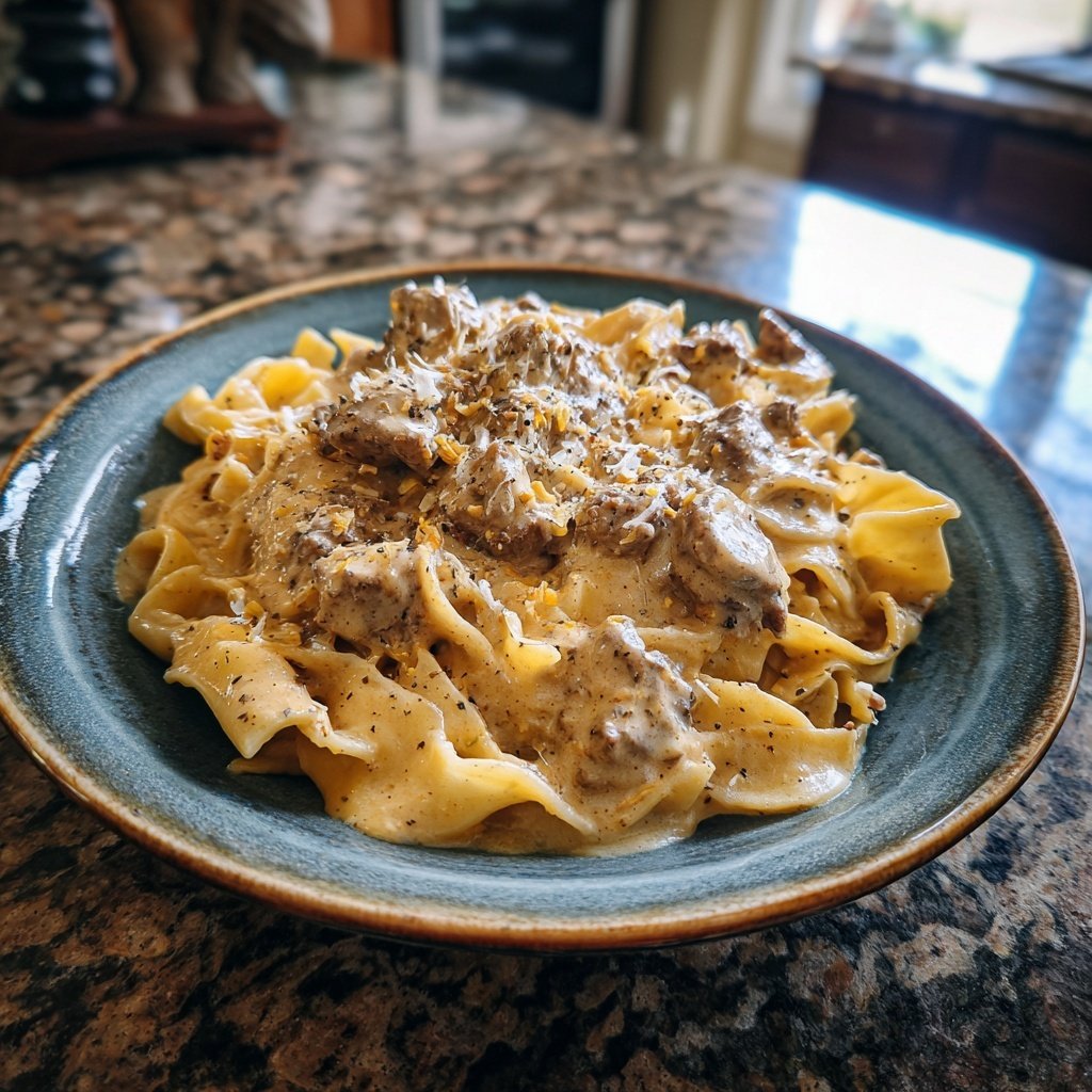 Beef Stroganoff Tender Noodles Sauce