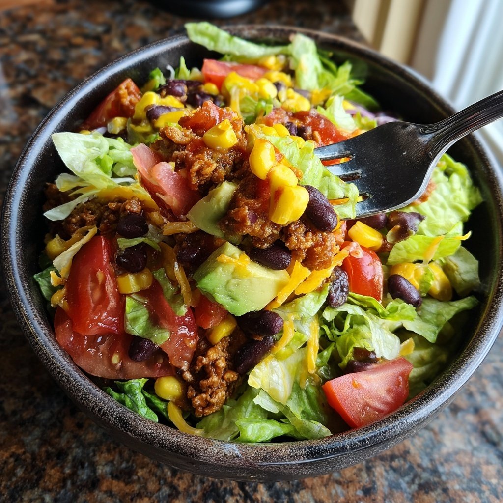 Veggie-Packed Taco Salad Bowl