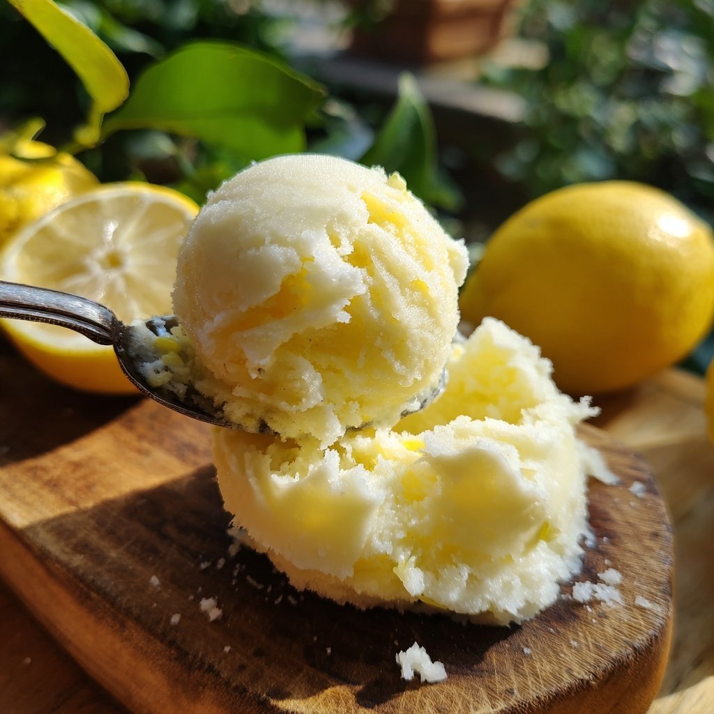 Meyer Lemon Sorbet Delight