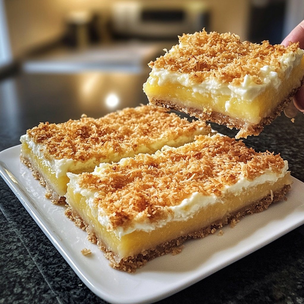 Meyer Lemon Bars with Coconut