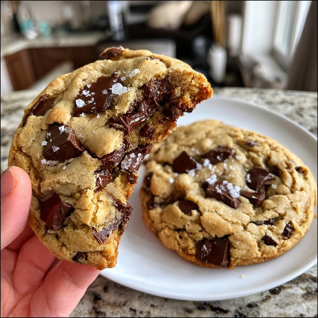 Sea Salt Brown Butter Chocolate Chip Cookies