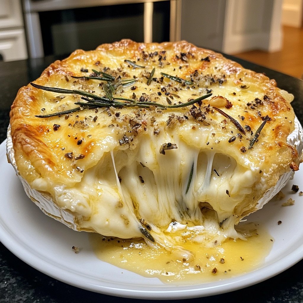 Baked Camembert with Rosemary and Garlic