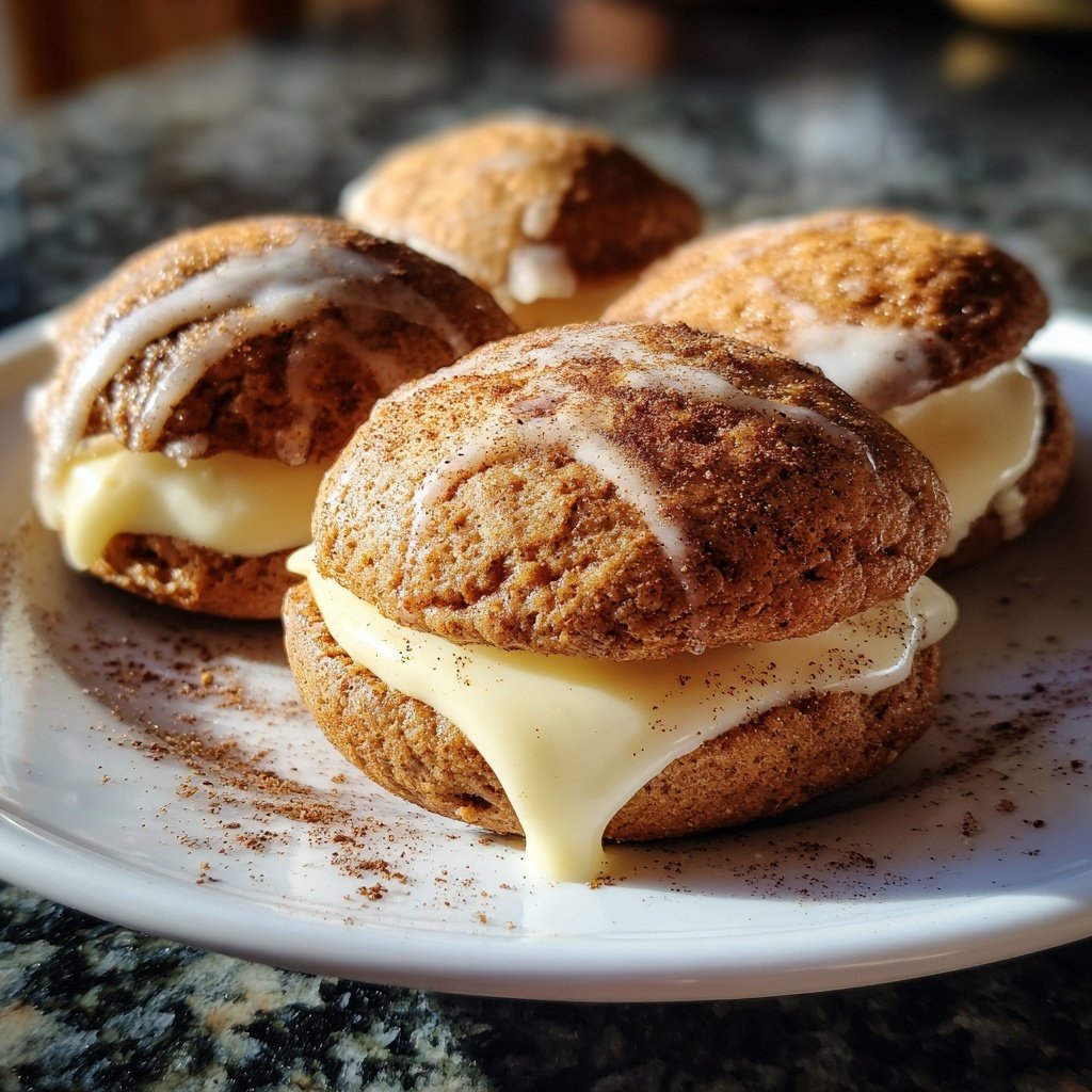Cinnamon Cream Cheese Stuffed Cookies