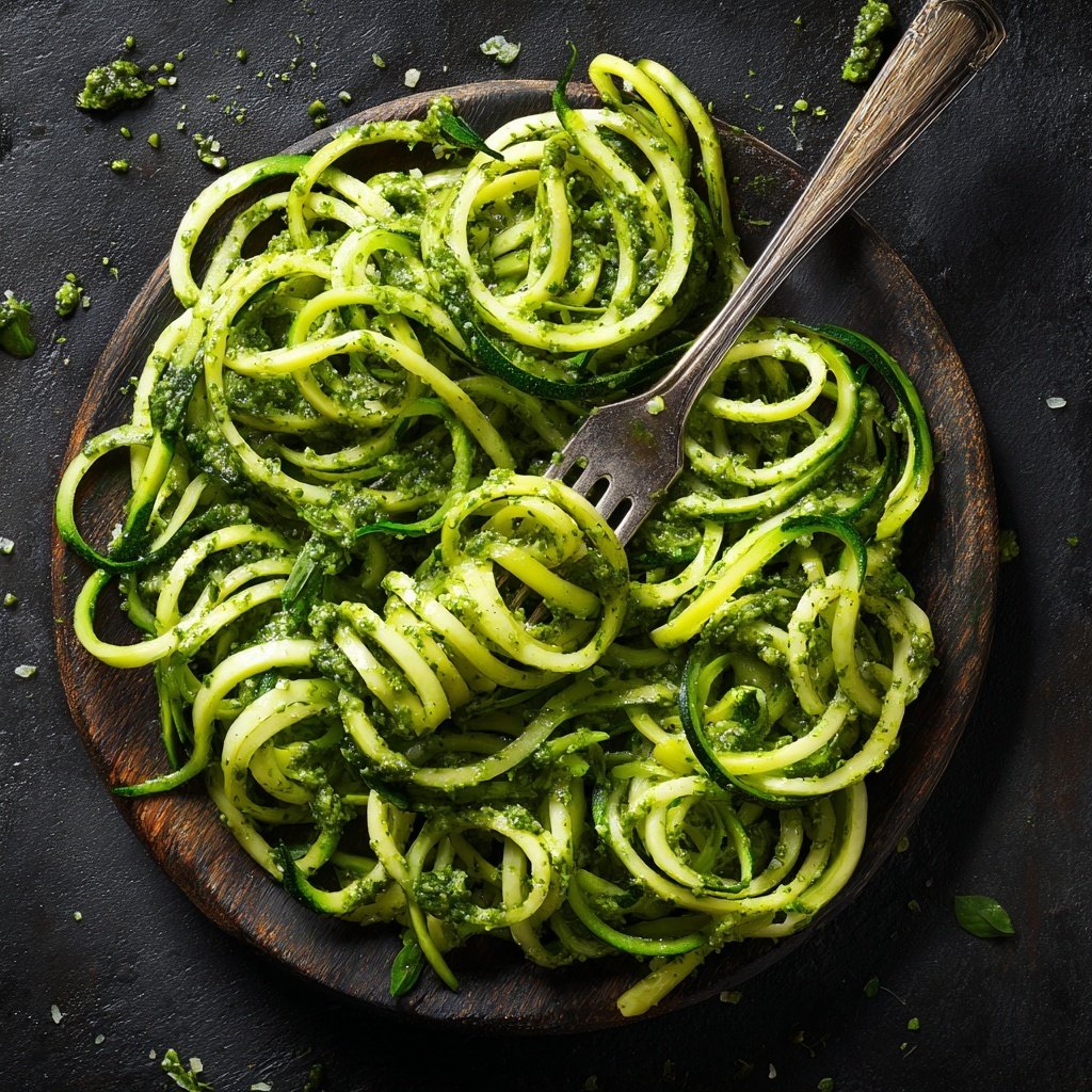 Zucchini Noodles with Pesto