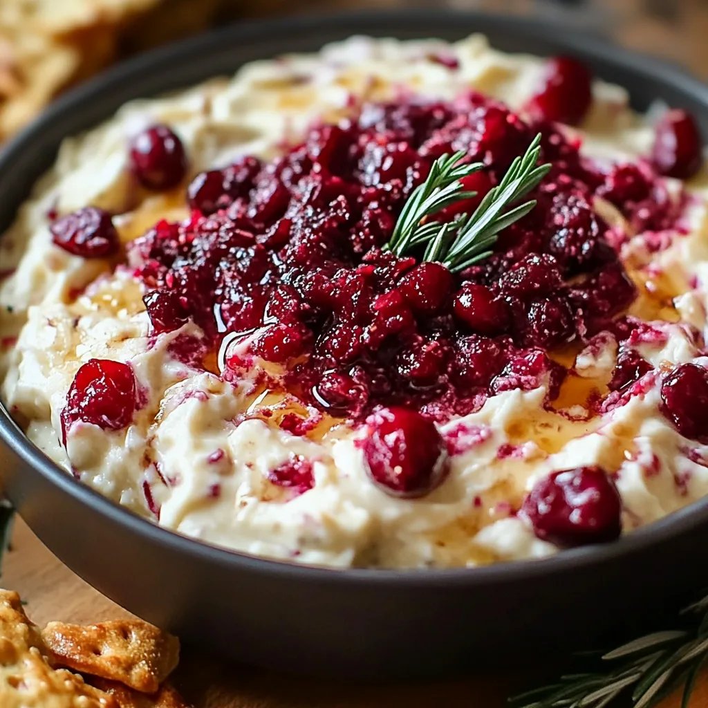 Creamy Cranberry Cream Cheese Dip With Sour Cream
