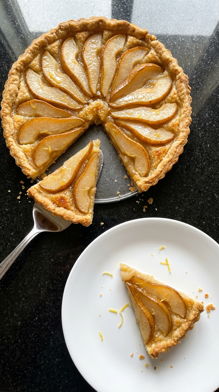 Limoncello Pear Tart
