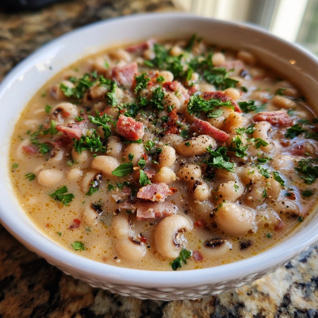 Creamy Southern Black Eyed Peas