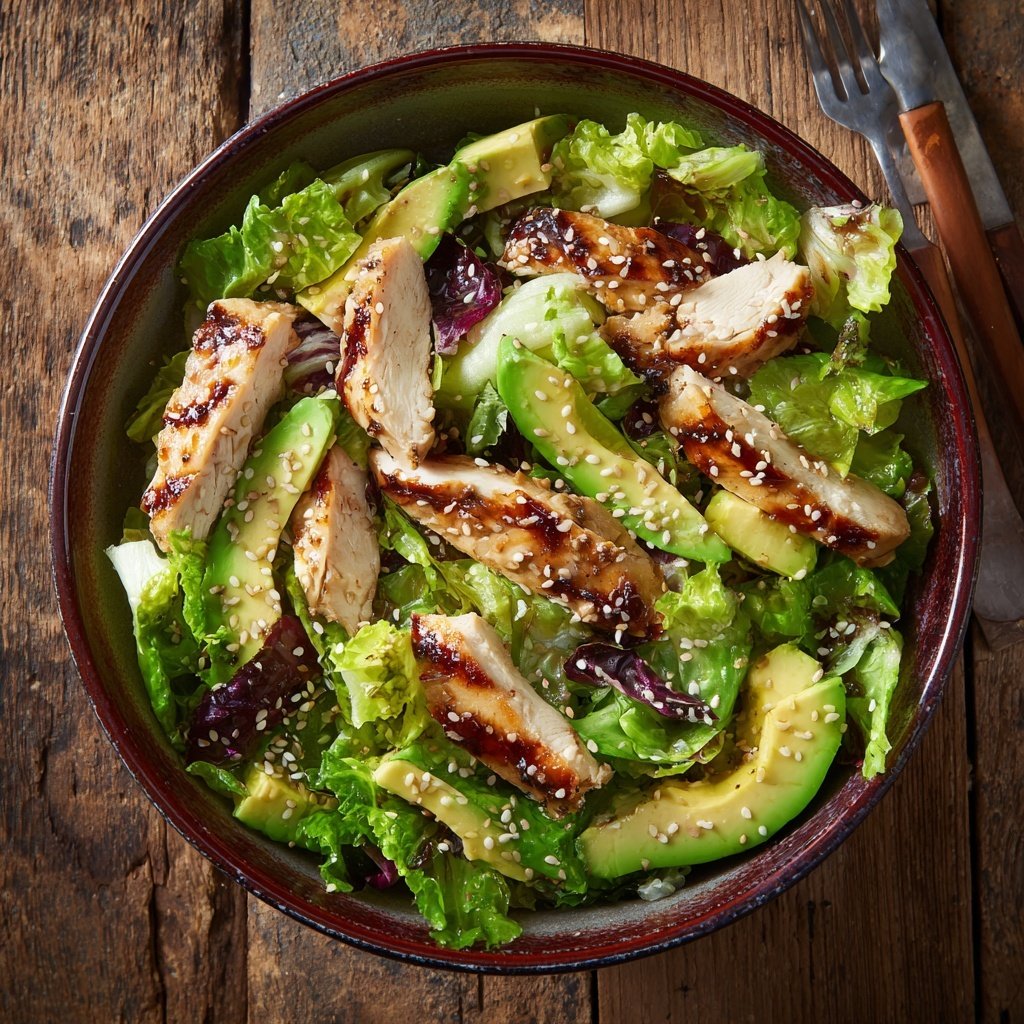 High Protein Asian Chicken Salad