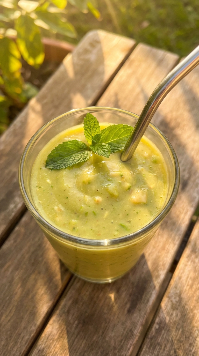 Creamy Avocado Banana Smoothie