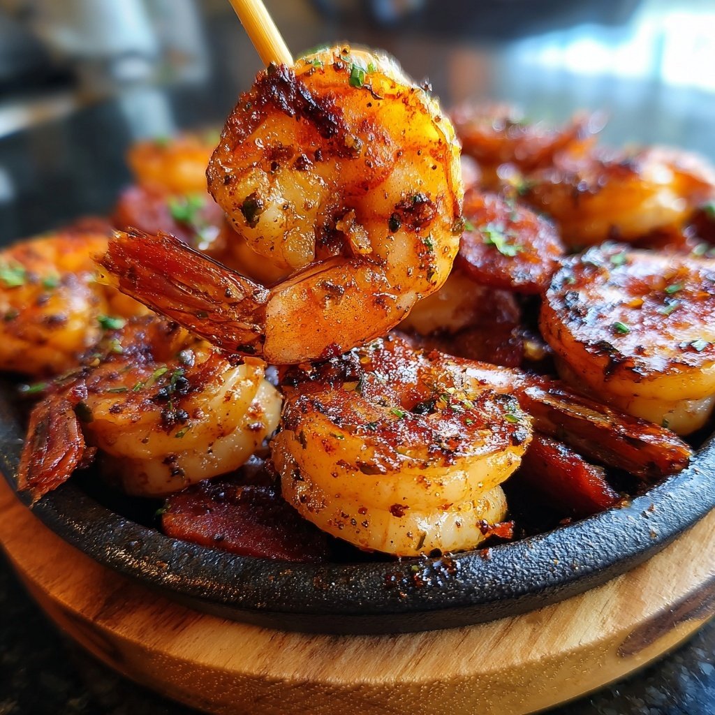 Grilled Shrimp and Chorizo Appetizers
