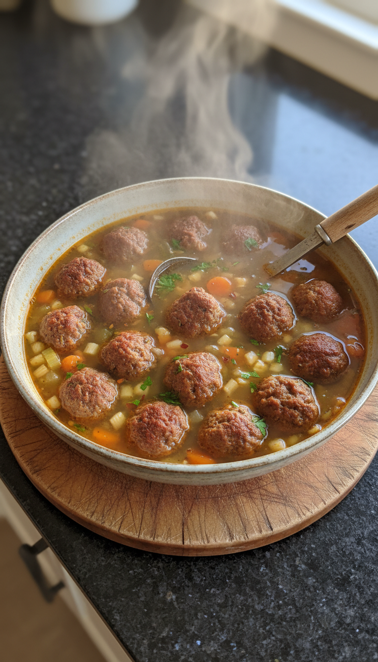 Italian Meatball Soup Ambrosia