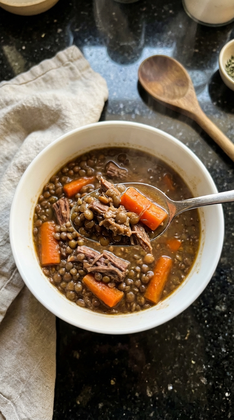 Beef and Lentil Soup Special