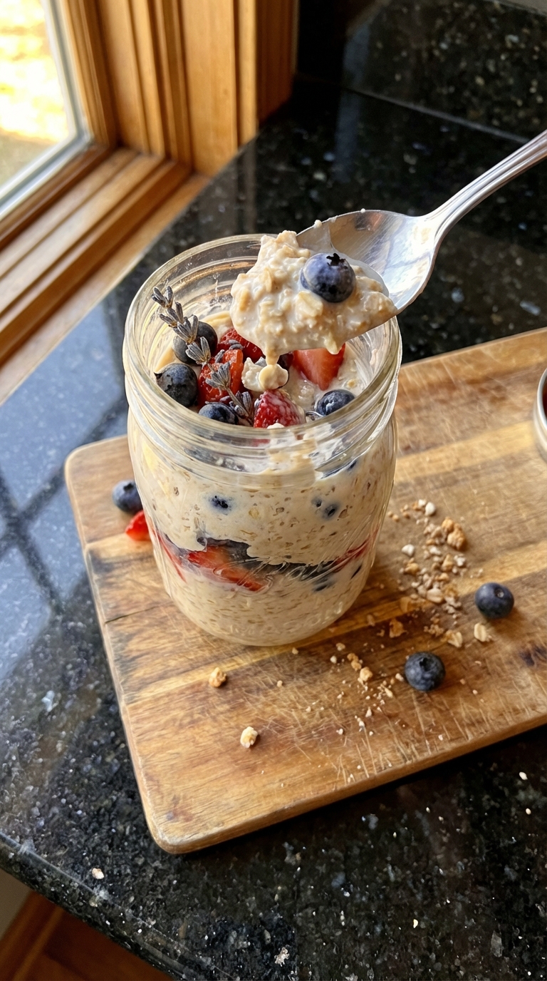 Lavender Vanilla Overnight Oats