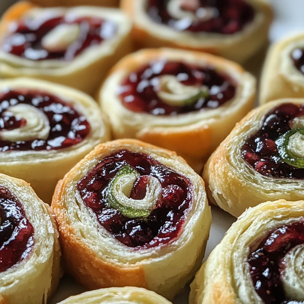Christmas Cranberry Pinwheels