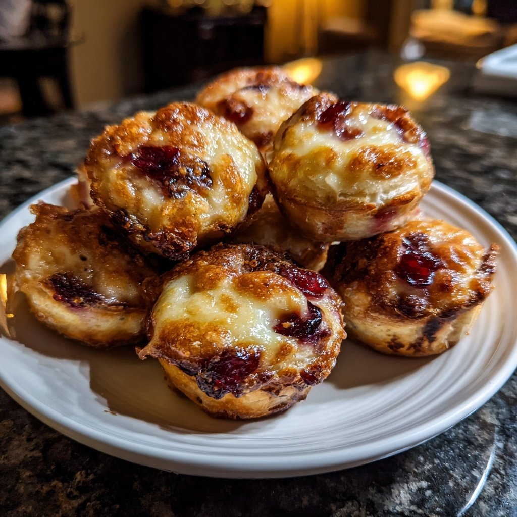 Mini Cranberry Brie Bites