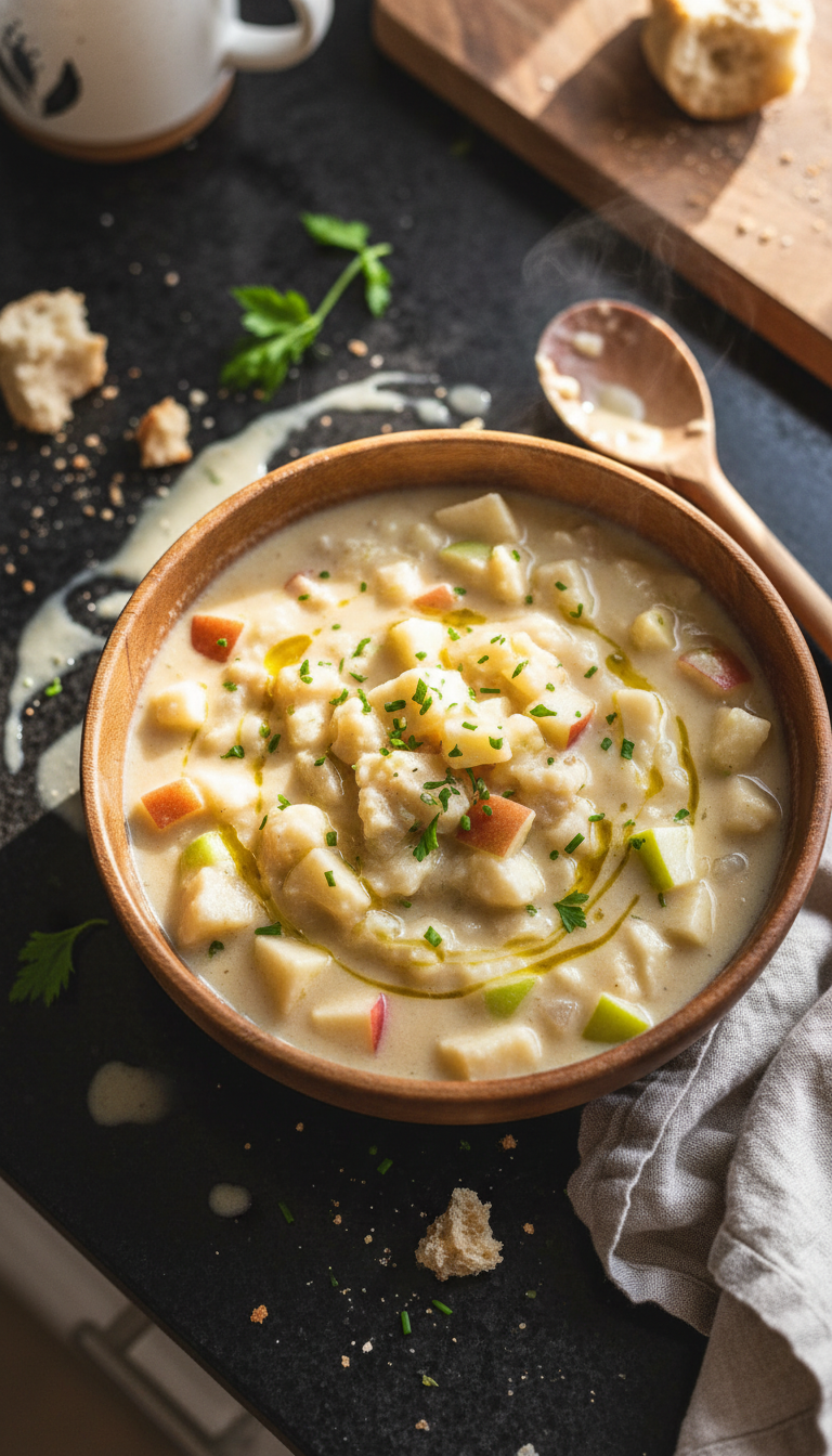 Celery Root and Apple Soup